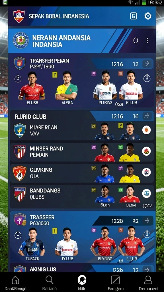 monte77 - Tampilan antarmuka yang intuitif dan mudah digunakan.