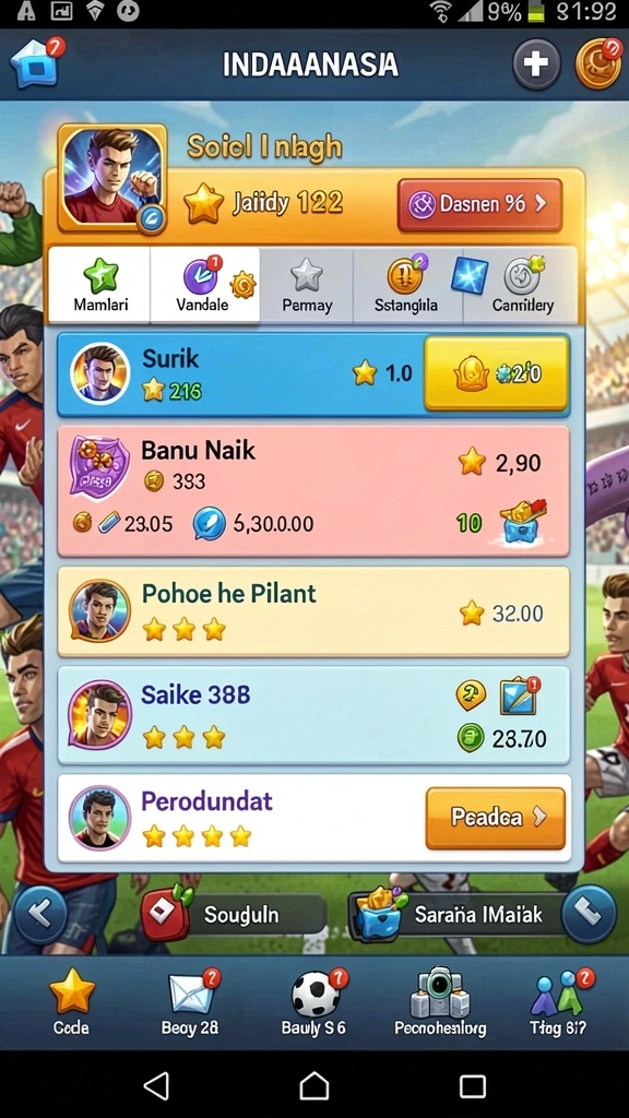 sm605 - Menampilkan karakter utama yang siap bertempur.